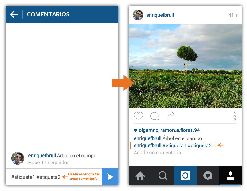 etiquetas-primer-comentario-trucos-instagram